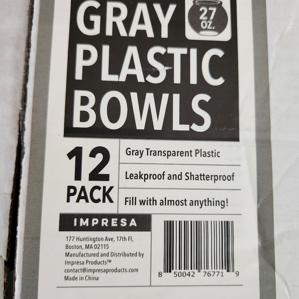 Plastic fish bowls